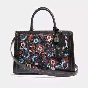 COACH Zoe Carryall Bag With Leather Sequins